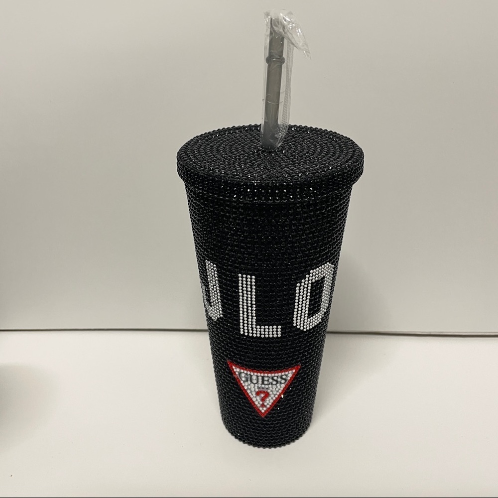 GUESS JLO Jennifer Lopez Black Bling Tumbler Limited Edition
